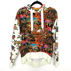 Robert Graham Hoodie Sweatshirt Colorful Dragon Graphic Small - Minor Stains
